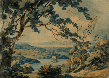 Cooks Folly, clifton with a view of the River Severn. JMW Turner.